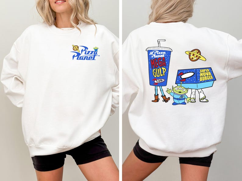 Chemise Toy Story Pizza Planet, t-shirt graphique Woody Buzz l'Éclair, t-shirt vacances Disneyland image 3