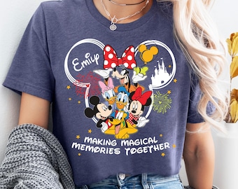 Disney Making Magical Memories T-Shirt, Mickey & Friends Shirt, Custom Magic Kingdom Hoodie, Disneyland Family Trip Sweatshirt