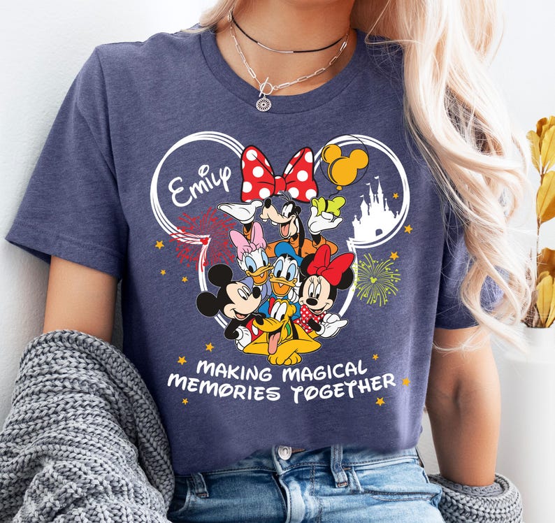 Disney Making Magical Memories T-Shirt, Mickey & Friends Shirt, Custom Magic Kingdom Hoodie, Disneyland Family Trip Sweatshirt image 1