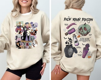 Disney Bösewichte Sweatshirt, Böse Königin & Maleficent Hoodie, Ursula und Scar Shirt, Pick Your Poison Tee, Disneyland Familien Urlaub Pullover