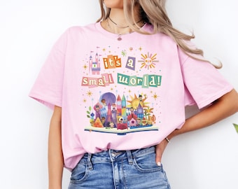 Camiseta "Es un mundo pequeño" de Disney, camiseta "Castillo mágico de Disney", camiseta "Un mundo pequeño después de todo", camiseta "Reino Mágico", suéter para viaje familiar a Disneyland