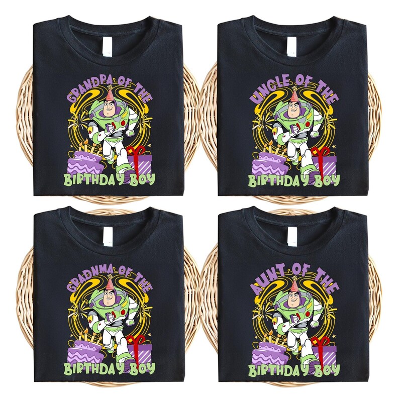 Buzz Lightyear Birthday Boy Shirt, Toy Story Family Matching Tee image 3