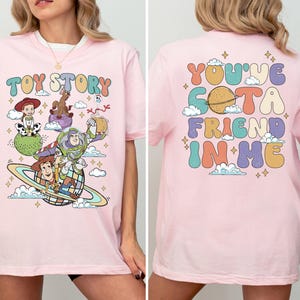Toy Story Sweatshirt, You've Got A Friend In Me Sweater, Pixar Buzz Lightyear Woody Hoodie, Disney Jessie Sweat, Disney Trip Family Hoodie image 5