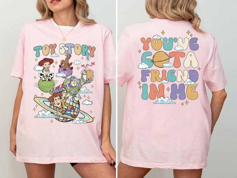 Toy Story Sweatshirt, You've Got A Friend In Me Sweater, Pixar Buzz Lightyear Woody Hoodie, Disney Jessie Sweat, Disney Trip Family Hoodie image 5