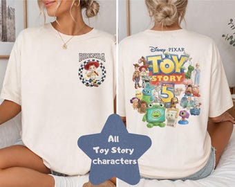 Camiseta personalizada con estampado de juguetes, camiseta personalizada de personajes de Toy Story, camiseta para vacaciones en Florida, camiseta familiar a juego para vacaciones, camiseta del Mundo Mágico