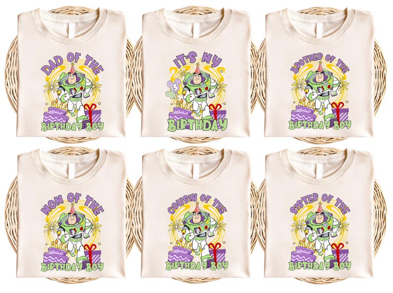 Buzz Lightyear Birthday Boy Shirt, Toy Story Family Matching Tee image 5