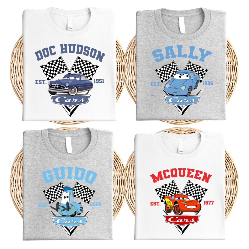 Lightning McQueen & Tow Mater Sweatshirt, Disney Pixar Cars Sweater, Matching Family Hoodie, Disneyland Vacation Sweatshirt image 5