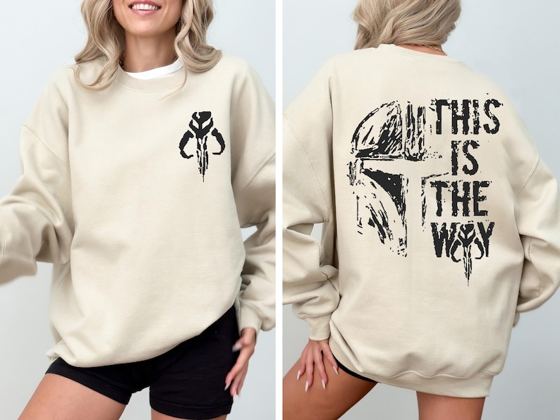 Sudadera "This Is The Way" de Star Wars, sudadera con capucha "The Mandalorian" de Disney, sudadera "Galaxy's Edge" de Star Wars, sudadera "Disneyland Family Vacation" imagen 1