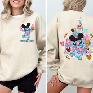 Camiseta de Disney Stitch, camiseta de Lilo & Stitch con temática de snacks de Disneyland, camisetas de Stitch para niños pequeños, sudadera para vacaciones familiares en Disneyworld. imagen 2
