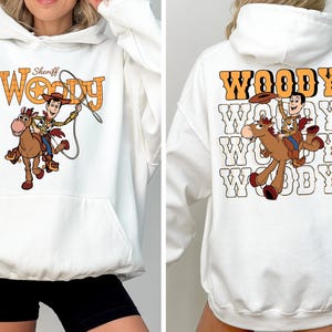 Sheriff Woody Bullseye Sweatshirt, Toy Story Western Pixar Shirt Bild 3