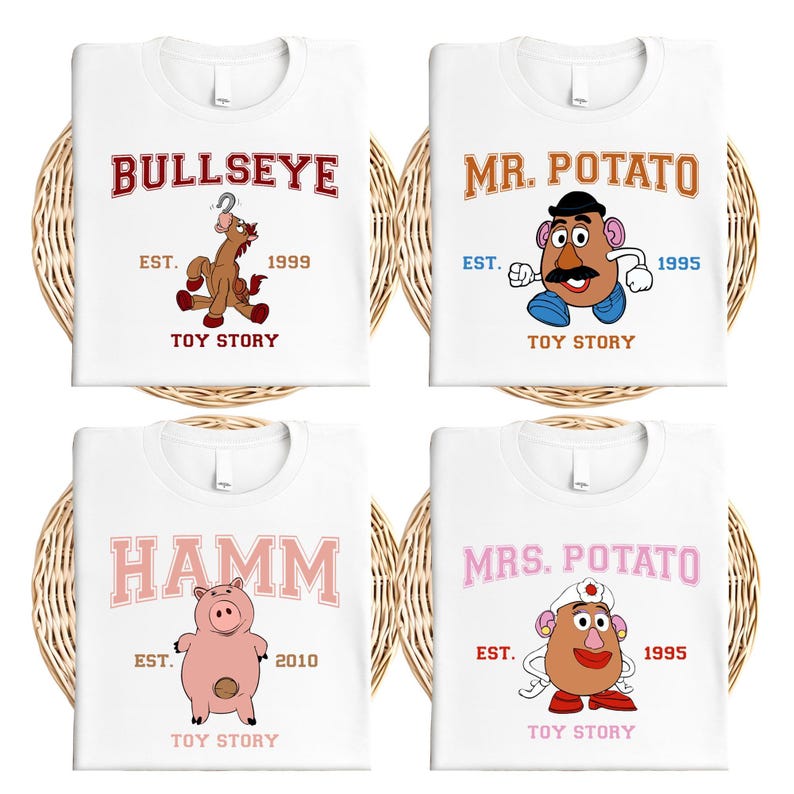 Toy Story All Characters Sweatshirts, Disney Woody & Buzz Lightyear Sweater, Jessie And Bo Peep Hoodie, Disneyland Family Trip Sweatshirts image 3