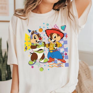 Disney Woody Chip & Buzz Dale-shirt, Chip n Dale Toy Story-T-shirt, Mickey and Friends-T-shirt, Disneyland-sweater familievakantie afbeelding 2