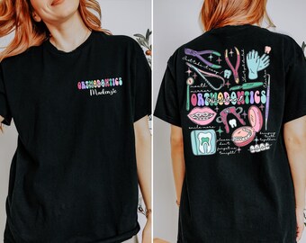 Personalized Orthodontic Assistant Sweatshirt and Hoodie, Custom Orthodontist Shirt, Orthodontic Assistant Grad Gift, Gift for Orthodontist