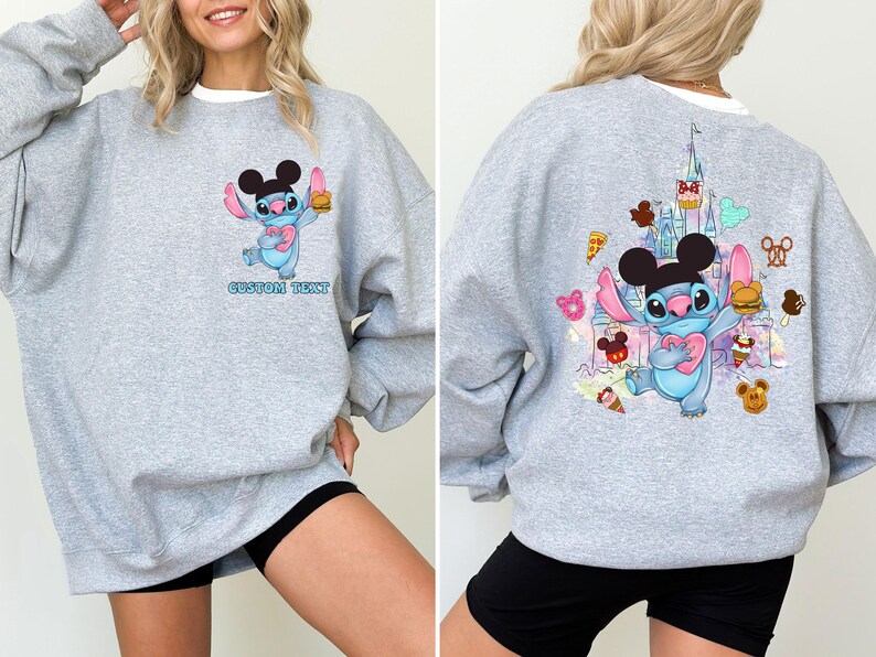 Camiseta de Disney Stitch, camiseta de Lilo & Stitch con temática de snacks de Disneyland, camisetas de Stitch para niños pequeños, sudadera para vacaciones familiares en Disneyworld. imagen 5