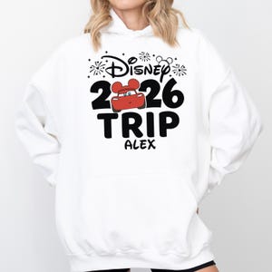 Disney 2026 Trip Shirts, Pixar Cars T-Shirt, Lightning McQueen & Tow Mater Shirt, Matching Cars Family Hoodie, Disneyland Trip Sweatshirt image 5