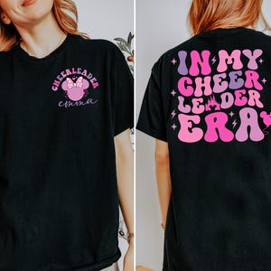 Sudadera de la era de las animadoras, sudadera con capucha del escuadrón de Minnie Mouse de Disney, camiseta de Disneyland 2026 imagen 5
