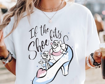 Camiseta de Disney Gus Gus y Jaq, camiseta de Cenicienta "Si el zapato calza", sudadera con capucha "Encuéntrame a medianoche", sudadera para viaje familiar a Disneyland