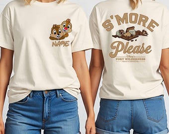 Disney Chip & Dale Shirt, Custom S'more Please T-Shirts, Magic Kingdom Tees, Disneyland Family Vacation Sweatshirts