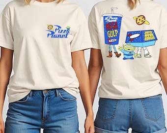 Toy Story Pizza Planet Shirt, Woody Buzz Lightyear Graphic Tee, Disneyland Vacation Tee