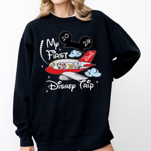 Disney Mickey & Friends Group Shirt, My First Trip To Disneyland Sweasthirt, Disneyworld Matching Family Tee, 2026 Trip Hoodie image 4