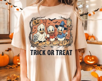 Halloween Duck Tales Shirt, Disney Huey Dewey Louie Shirt, Spooky Season Hoodie, Disneyland Family Vacation Sweatshirt