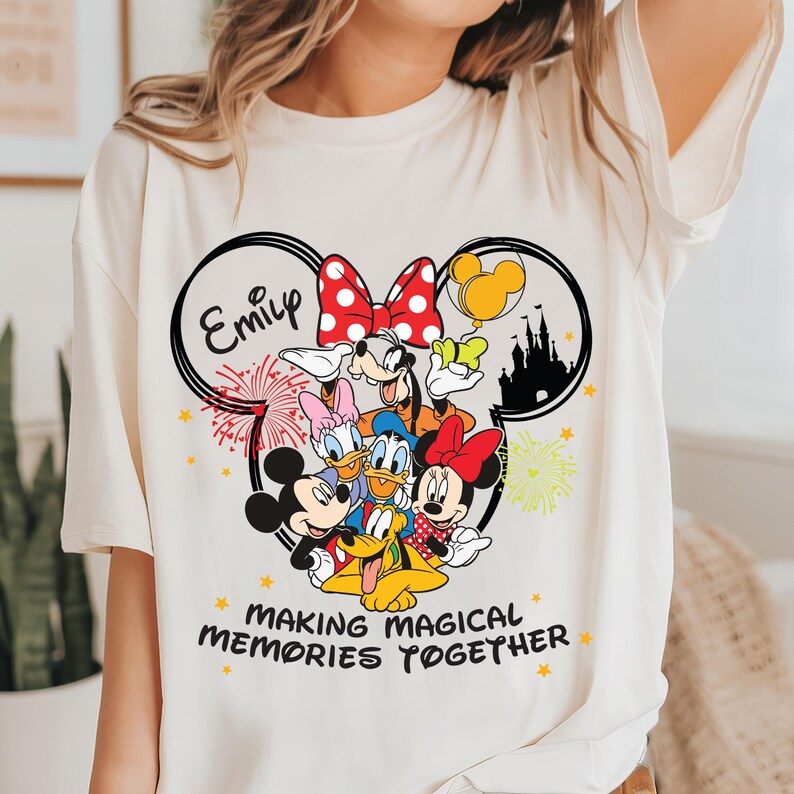 Disney Making Magical Memories T-Shirt, Mickey & Friends Shirt, Custom Magic Kingdom Hoodie, Disneyland Family Trip Sweatshirt image 4