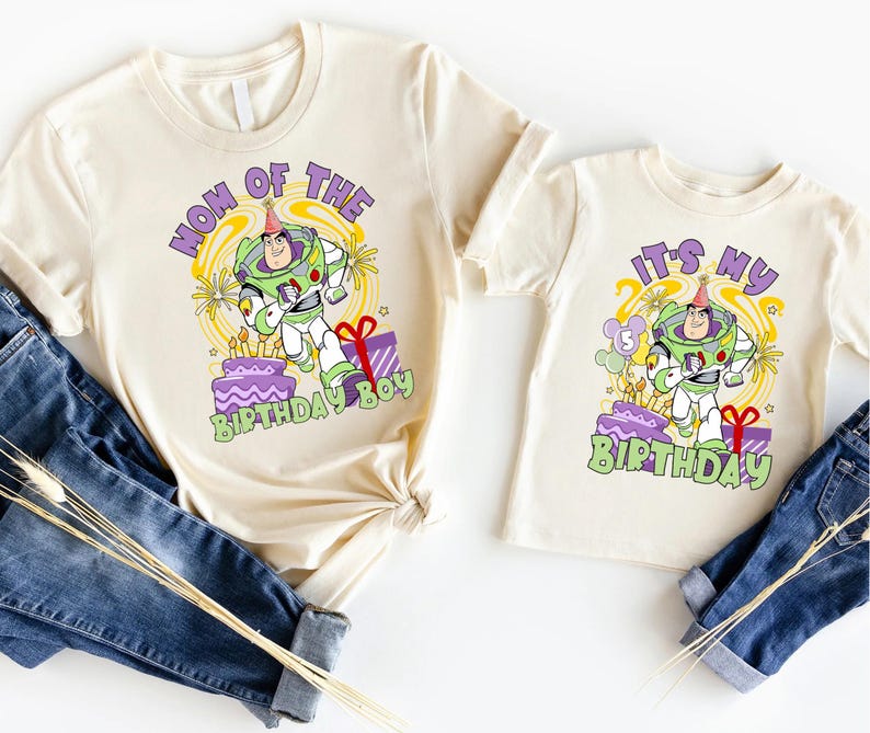 Buzz Lightyear Birthday Boy Shirt, Toy Story Family Matching Tee image 1