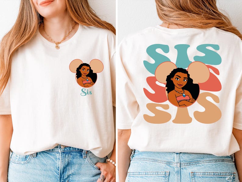 Moana Mama und Dada Passende Familien Shirts, Disneyland Urlaubsgruppe Sweatshirt Bild 3
