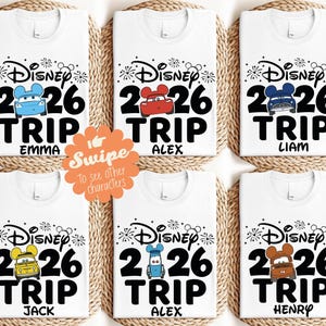 Disney 2026 Trip Shirts, Pixar Cars T-Shirt, Lightning McQueen & Tow Mater Shirt, Matching Cars Family Hoodie, Disneyland Trip Sweatshirt image 1