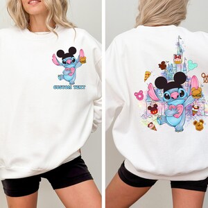 Camiseta de Disney Stitch, camiseta de Lilo & Stitch con temática de snacks de Disneyland, camisetas de Stitch para niños pequeños, sudadera para vacaciones familiares en Disneyworld. imagen 3