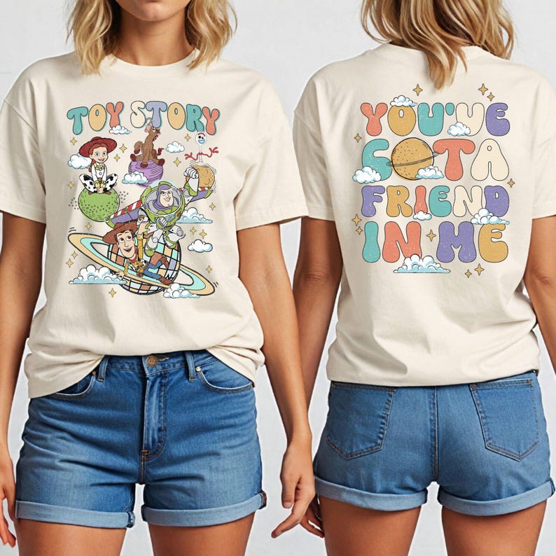 Toy Story Sweatshirt, You've Got A Friend In Me Sweater, Pixar Buzz Lightyear Woody Hoodie, Disney Jessie Sweat, Disney Trip Family Hoodie image 1