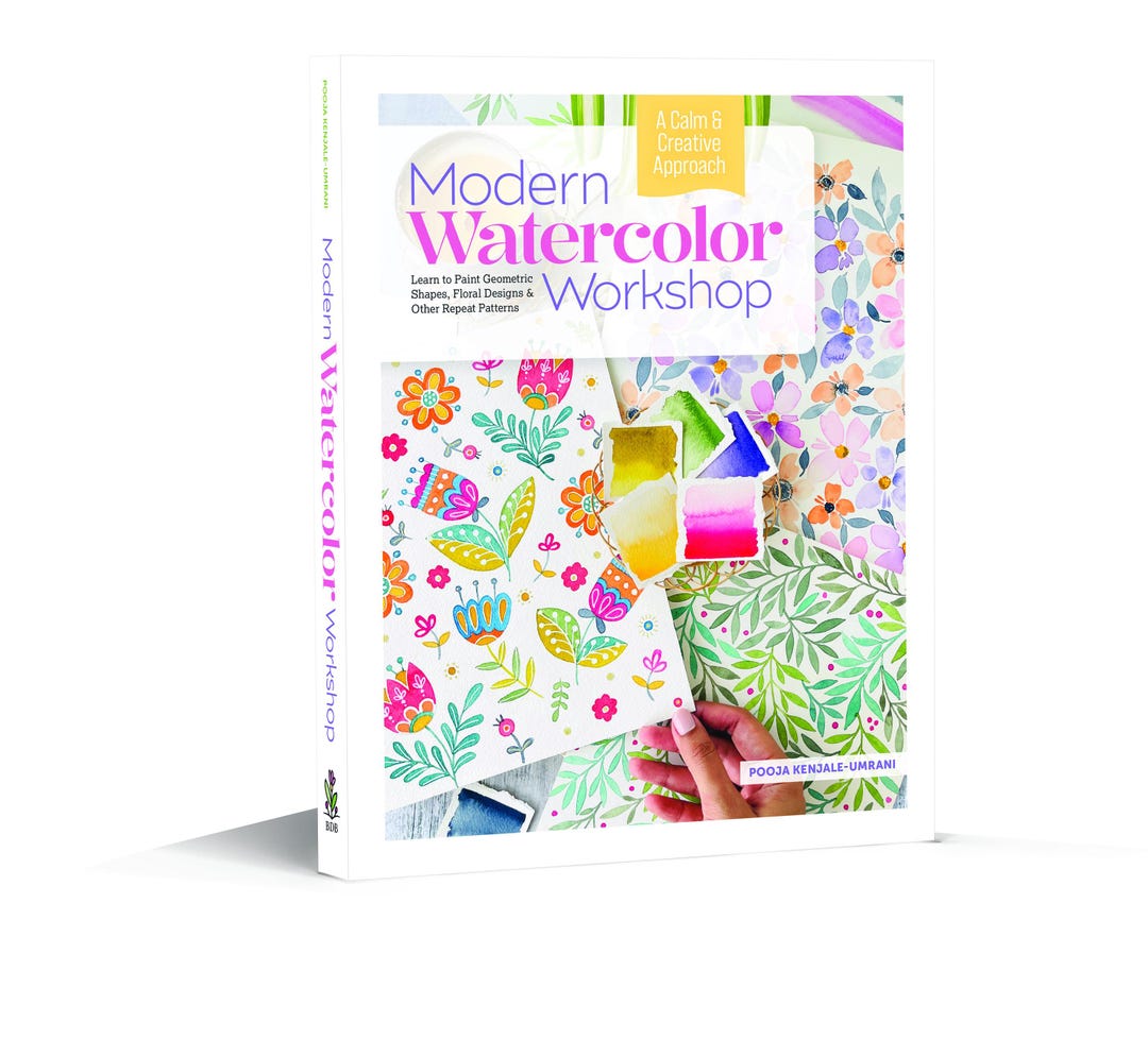Modern Watercolor Workshop: Geometric & Floral Repeat Patterns - Etsy