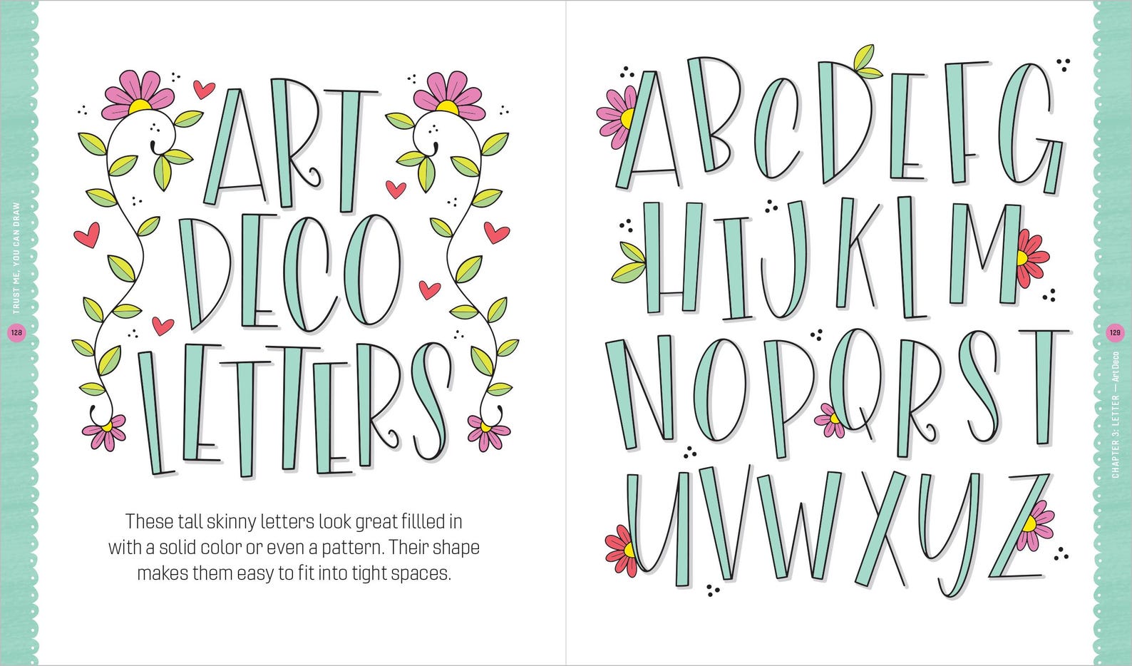Kids' Doodling, Lettering & Coloring Book: Super-cute Art Lessons - Etsy