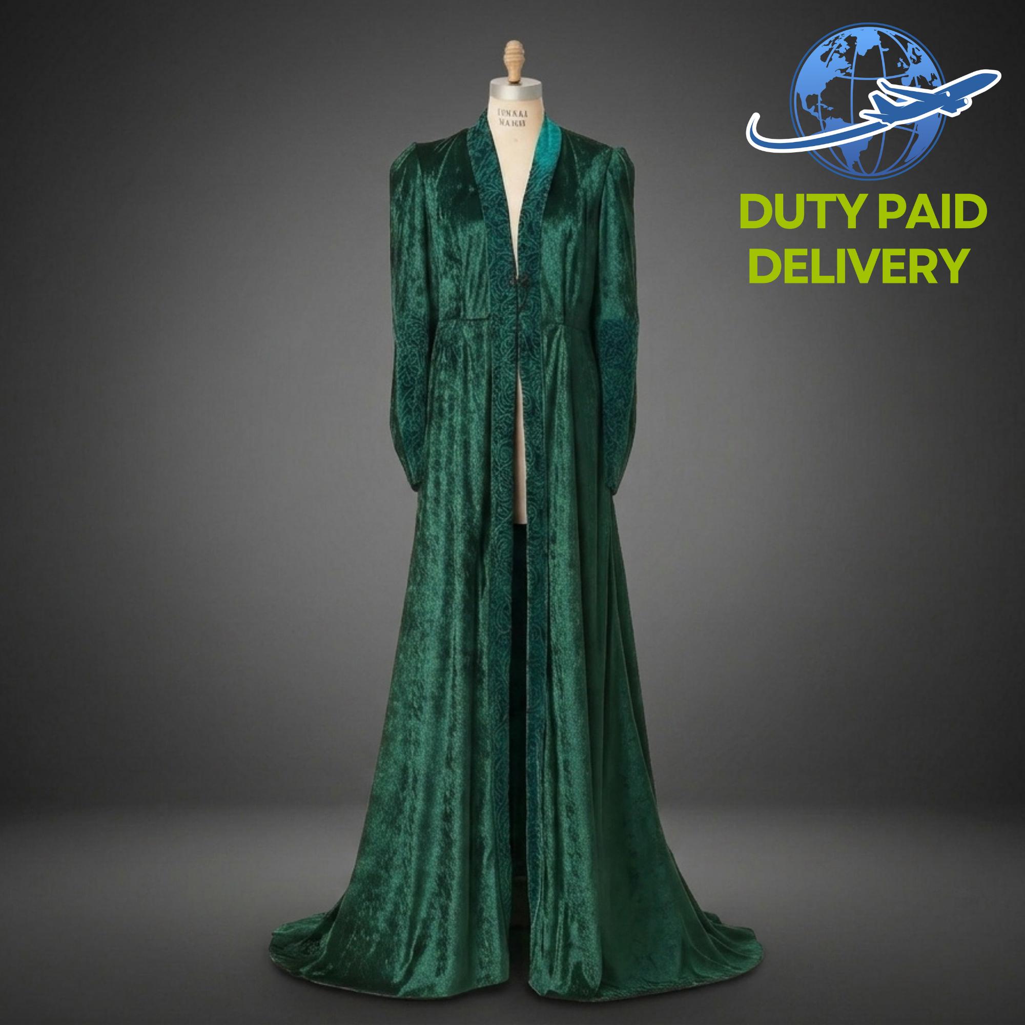 Dames McGonagall Kostuum Fluwelen Magic Wizard Robe met spitse Hoed