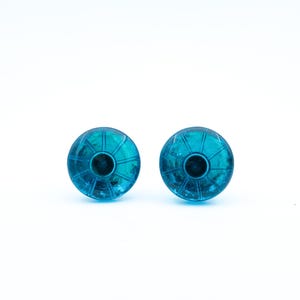 Vintage Swedish Blue Glass Cabinet Knob | Scandinavian 1960s/70s Drawer Pull