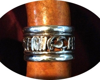 Rugged  native   antique  rope  ring