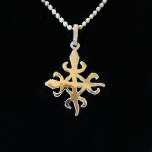 SALE! Custom Order for Ifeniwa Sterling Silver Pendant Adinkra Symbol for Unity