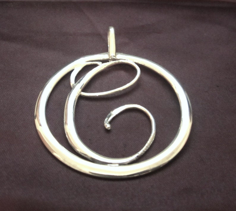 C Initial pendant/medallion image 3