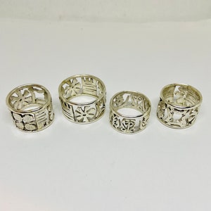 NEW Special Order for hneedip Sterling Silver Adinkra Ring African Designs Bands 4 Choice Symbols Wedding/Friending Bands image 6