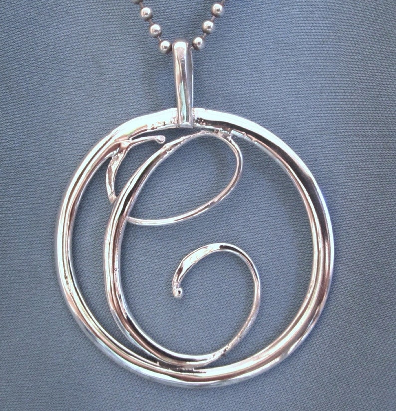 C Initial pendant/medallion image 1
