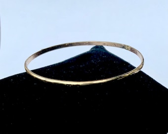 Valentines Sale! 7.5 grams 14K Plain Bangle Chisseko Special