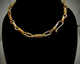 14k Solid Gold African Rope Bracelet Price Drop!