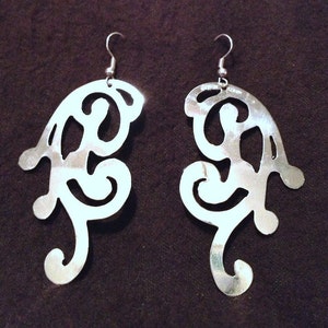 Pierced cutout native filigree fabulous light sterling Dangles