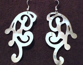 Pierced cutout native filigree fabulous light sterling Dangles