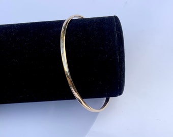 SALE! 10 grams 14K Solid Gold Wide Plain Bangle