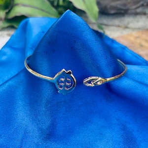 14K Solid Gold Adinkra Bangle, Pay as low as 300.00 w/your own Scrap Gold!