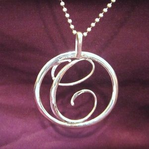 C Initial pendant/medallion image 2