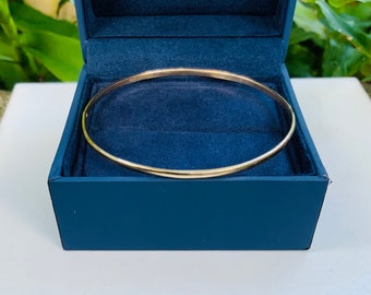 NEW!  SALE Chisseko Special Petit size 14K Solid Gold 6g Plain Bangle Bracelet