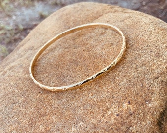 SALE! Sharla’s Choice  14K Super Size Solid Gold African Sweetheart Bangles