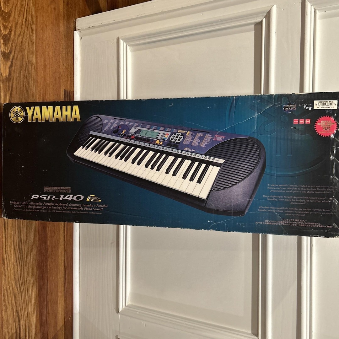 Yamaha Education Suite PSR-140 Piano Keyboard BLACK BLUE Multi Sound 49 ...